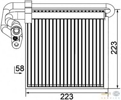 Испаритель, кондиционер BEHR HELLA SERVICE HELLA купить
