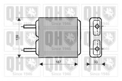 Теплообменник, отопление салона QUINTON HAZELL купить