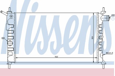 Радиатор, охлаждение двигателя NISSENS купить