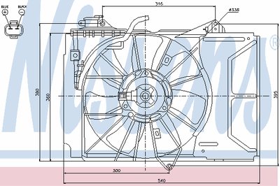 Вентилятор, охлаждение двигателя NISSENS купить