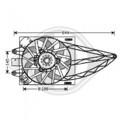 Вентилятор, охлаждение двигателя DIEDERICHS купить