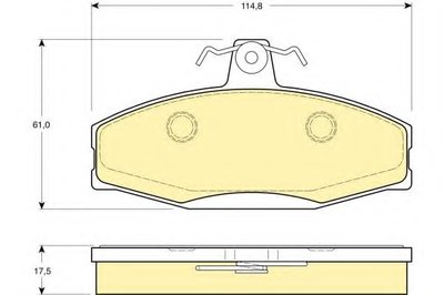 Комплект тормозных колодок, дисковый тормоз GIRLING купить