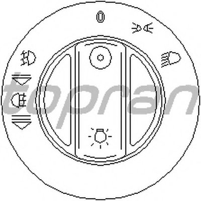 Выключатель, головной свет TOPRAN купить