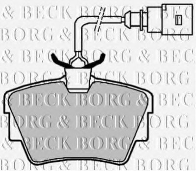 Комплект тормозных колодок, дисковый тормоз BORG & BECK купить