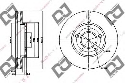 Тормозной диск DJ PARTS купить