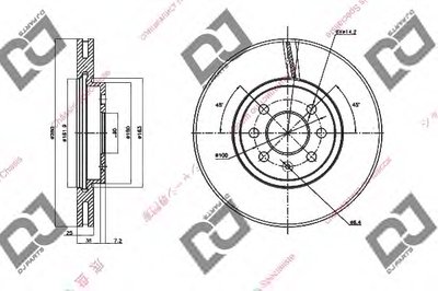 Тормозной диск DJ PARTS купить