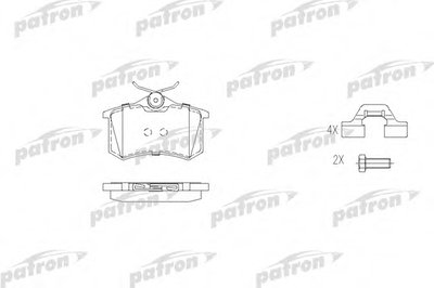 Комплект тормозных колодок, дисковый тормоз PATRON купить