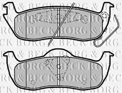 Комплект тормозных колодок, дисковый тормоз BORG & BECK купить