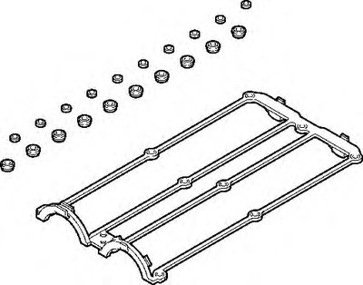 Комплект прокладок, крышка головки цилиндра ELRING купить
