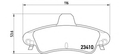 Комплект тормозных колодок, дисковый тормоз BREMBO купить