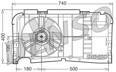 Вентилятор, охлаждение двигателя DENSO купить