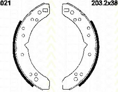 Комплект тормозных колодок TRISCAN купить
