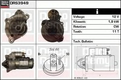 Стартер Remanufactured REMY (Light Duty) DELCO REMY купить