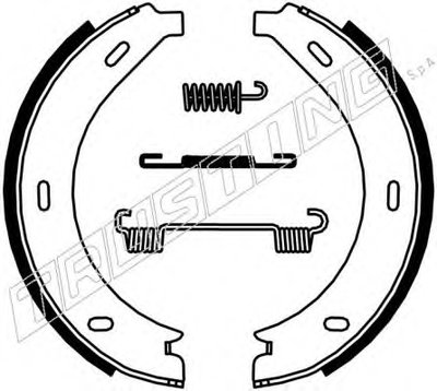 Комплект тормозных колодок, стояночная тормозная система TRUSTING купить