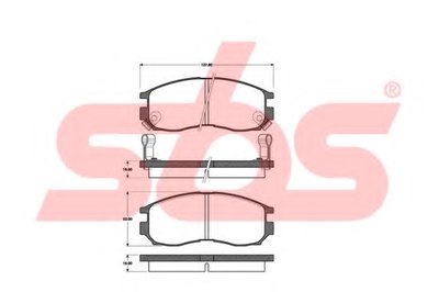 Комплект тормозных колодок, дисковый тормоз sbs купить