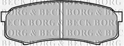 BBP1514 BORG & BECK - Гальмівні колодки до дисків