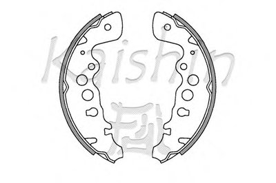 Комплект тормозных колодок KAISHIN купить