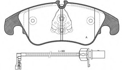 Комплект тормозных колодок, дисковый тормоз ADVANCE OPEN PARTS купить