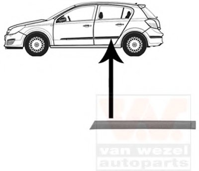 Облицовка / защитная накладка, дверь VAN WEZEL купить