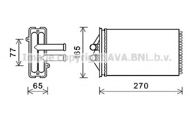 Теплообменник, отопление салона AVA QUALITY COOLING купить