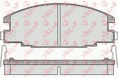 Комплект тормозных колодок, дисковый тормоз VILLAR купить