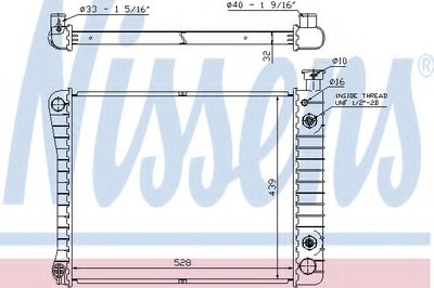 Радиатор, охлаждение двигателя NISSENS купить