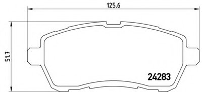 Комплект тормозных колодок, дисковый тормоз BREMBO купить