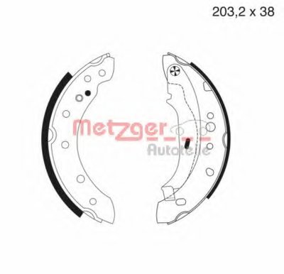 Комплект тормозных колодок METZGER купить