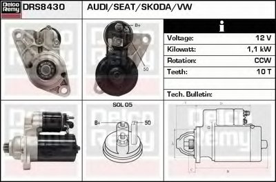 Стартер Remanufactured REMY (Light Duty) DELCO REMY купить