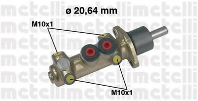 целиндер ручного тормоза METELLI купить