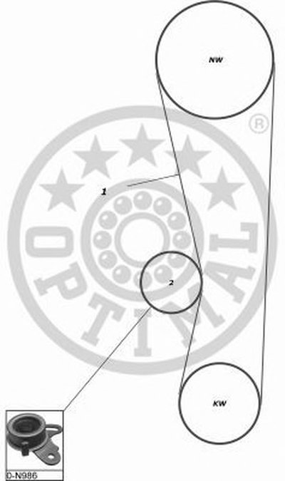 Комплект ремня ГРМ OPTIMAL купить