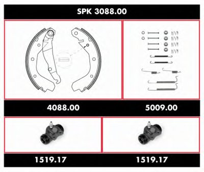 Комплект тормозов, барабанный тормозной механизм Super Precision Kit REMSA купить