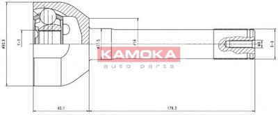 Шарнирный комплект, приводной вал KAMOKA KAMOKA купить