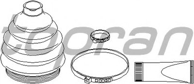 Комплект пылника, приводной вал TOPRAN купить