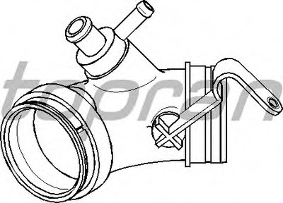 Впускная труба, подвод воздуха TOPRAN купить