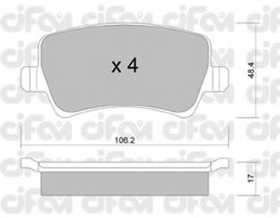 Гальмівні колодки зад. Ford Galaxy/S-Max 06-15 (TRW)