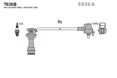 Комплект проводов зажигания TESLA купить