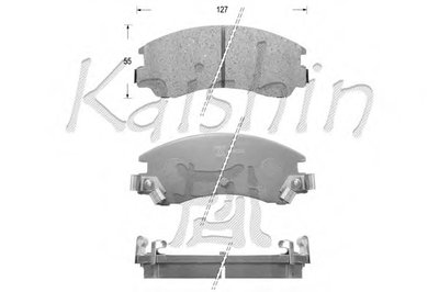 Комплект тормозных колодок, дисковый тормоз KAISHIN купить