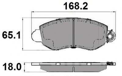 Тормозные колодки зад. Kangoo 4x4/Mondeo III 01- (Bosch)