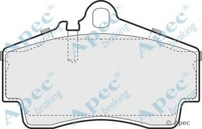 Комплект тормозных колодок, дисковый тормоз APEC braking купить