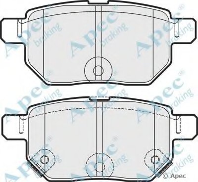 Комплект тормозных колодок, дисковый тормоз APEC braking купить