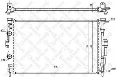 Радиатор, охлаждение двигателя STELLOX купить