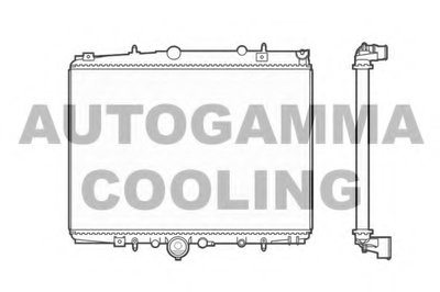 Радиатор, охлаждение двигателя AUTOGAMMA купить