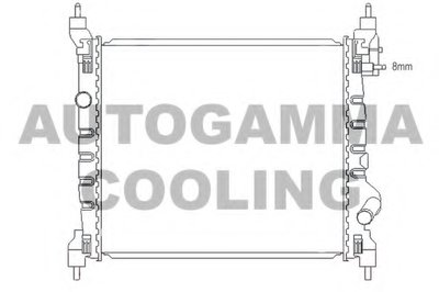 Радиатор, охлаждение двигателя AUTOGAMMA купить