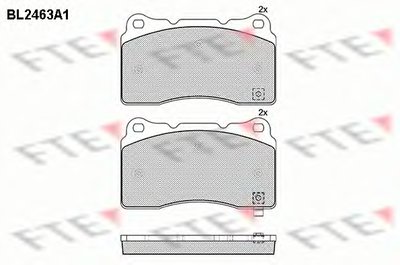 Комплект тормозных колодок, дисковый тормоз FTE купить