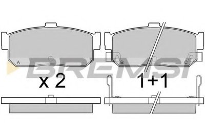 Колодки тормозные задние Nissan Almera 95-00/Maxima 00-03