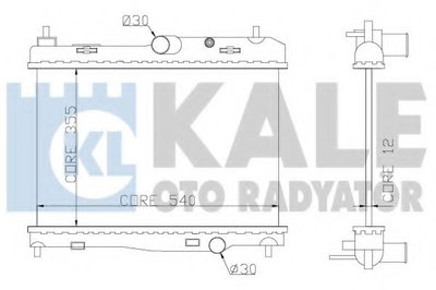 Радиатор, охлаждение двигателя KALE OTO RADYATÖR купить