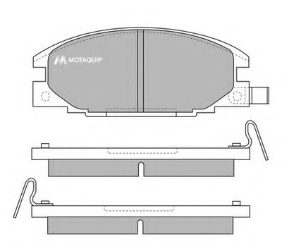 Комплект тормозных колодок, дисковый тормоз MOTAQUIP купить