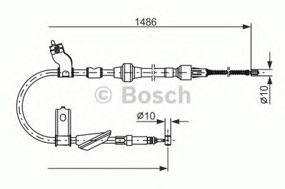 Трос, стояночная тормозная система BOSCH купить