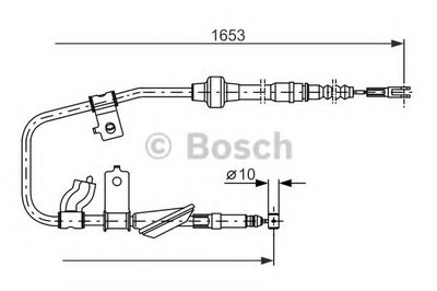 Трос, стояночная тормозная система BOSCH купить